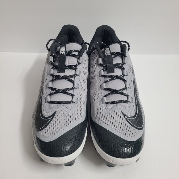 NEW Nike Alpha Huarache Elite 4 Low MCS Baseball Cleats FD6221-002 Size 15 Gray main image 7